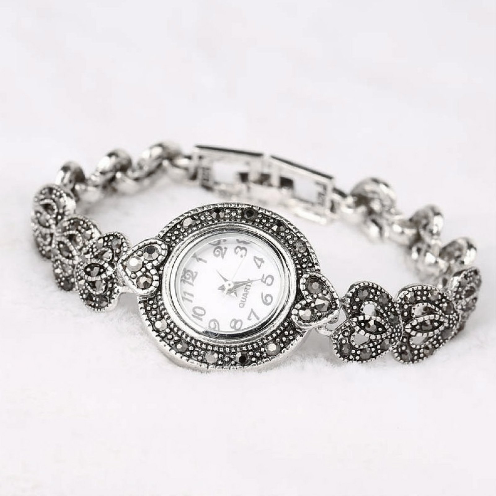 Deluxe часы женские серебряные 925 Винтаж
